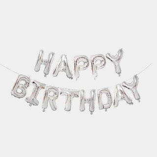 Растяжка фольгированная "Happy Birthday"