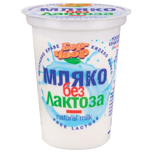 Мляко Кисело Бор Чвор Без Лактоза 3.6%  Рп