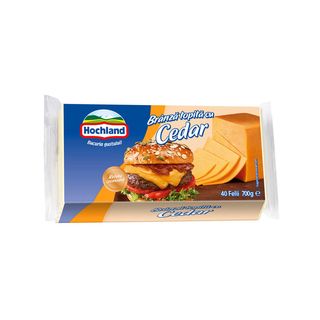 Branza topita cu cedar Hochland, felii, 700 g