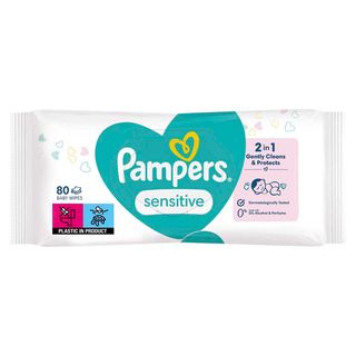 Servetele Umede Pampers Sensitive, 80 Buc