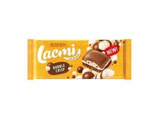 Ciocolată Lacmi cu umplutură de lapte și cereale expandate 85g