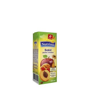 NUTRINO SOKIĆ JABUKA I BRESKVA 200ML -27471