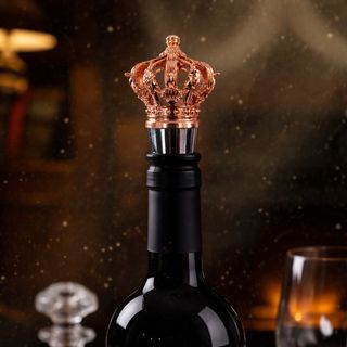 Umjetnički metalni zatvarač za flaše u boji Rose Gold u obliku kraljevske krune