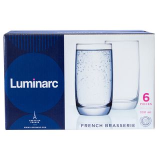 LUMINARC Set pahare inalte French Brasserie, 330ml (6buc)