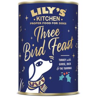Hrana umeda pentru caini Lily's Kitchen Festive Dog Three Bird Feast 400g