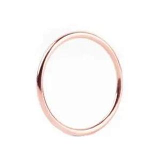 Prsten "Thin Rounded" 18ct roze pozlata