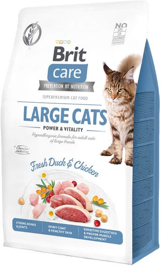 BRIT CARE Hrană uscată pentru pisici de talie mare, Power & Vitality 2 kg