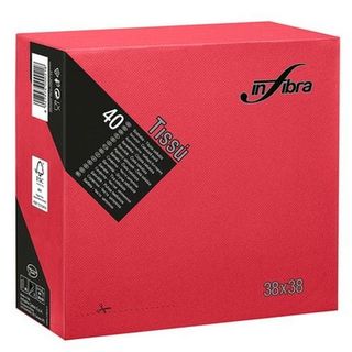 TISSU salvete 2 sloja 38cm x 38cm crvene 40 KOM | 8057438684786