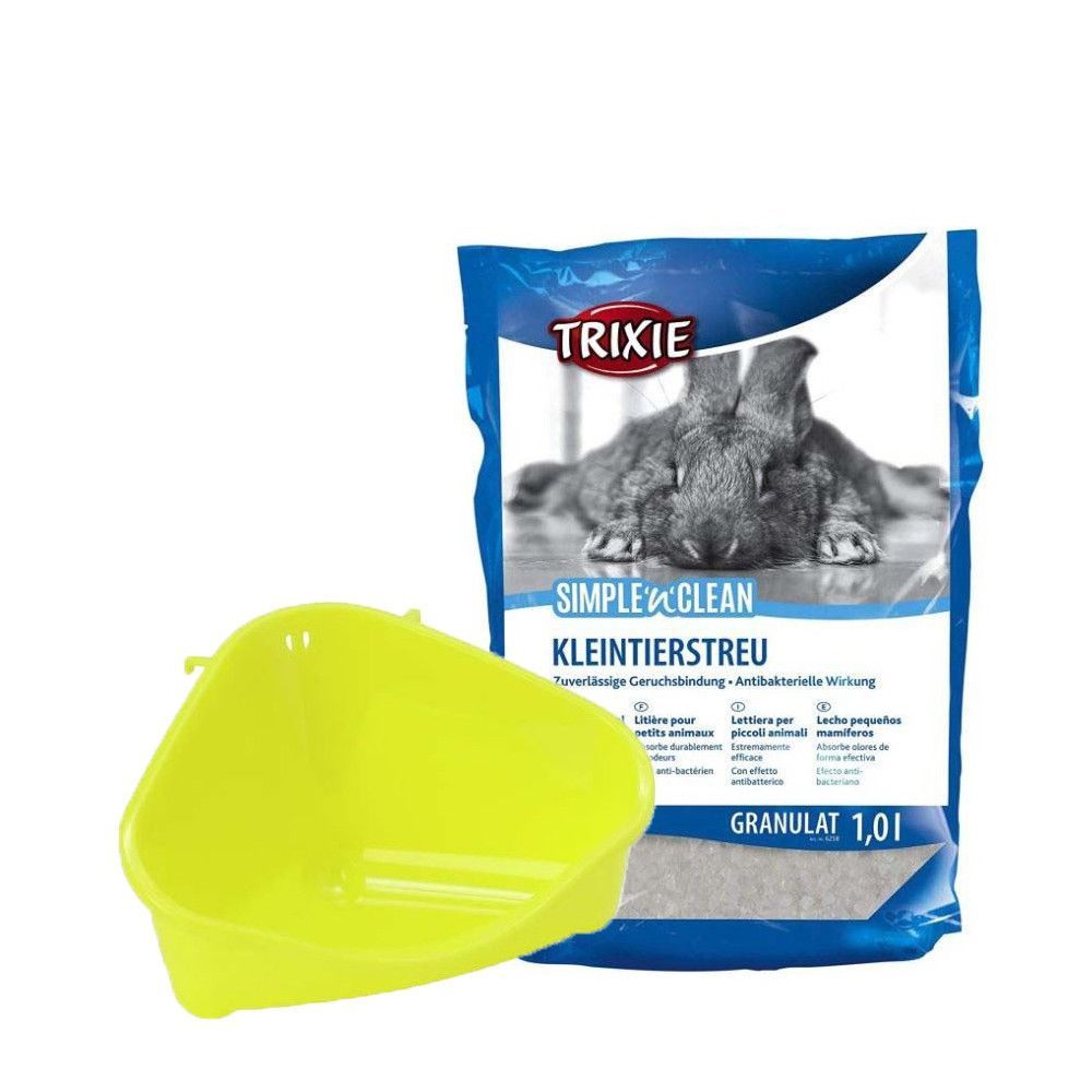 Litiere, nisip şi echipamente animale mici.