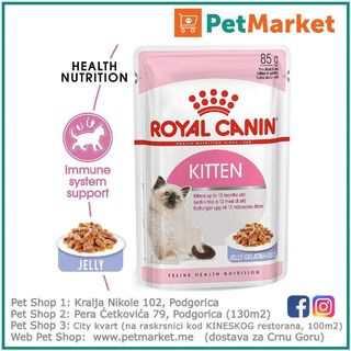 Royal Canin Kitten სველი საკვები ჟელეში პაკეტი კნუტებისთვის - 85 გ