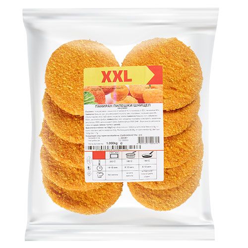 Паниран пилешки шницел XXL, кг