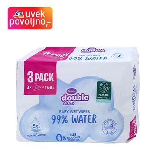 Violeta double care double care vlažne maramice – 99% voda, 3 x 56 kom. 168 kom 2192201