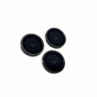 Set Folii Camera Cellara Pentru iPhone 16/16 Plus Cu Pietricele - Argintiu,WS78144