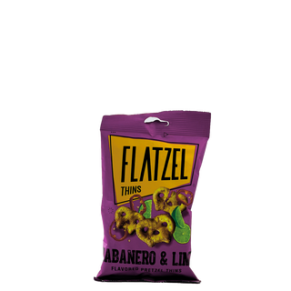 Flatzel covrigi subtiri cu ardei Habanero si lamaie verde 65g.
