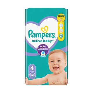 Pampers Active baby 4 - 62 pcs
