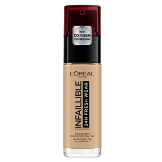 Fond de ten rezistent la transfer L'Oreal Paris Infaillible 24H Fresh Wear 140 Golden Beige - 30 ml