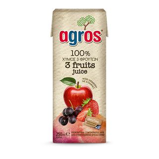 Agros Suc 3 Fructe 100% 0,25 Ltpk