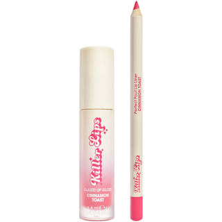 Set pentru ingrijirea buzelor Killer Lips Cinnamon Toast: creion + gloss, 3.8 ml