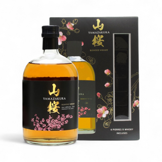 Pachet Cadou Whisky Yamazakura Blended With Stones 40%, 0.5L