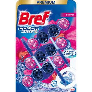 Bref Color Aktiv Fresh Flowers Тоалетно блокче 3х50 гр 1 БР / 38935172