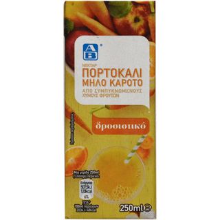 AB, Bautura racoritoare din portocale, mere si morcovi 250ml (ID 5414)