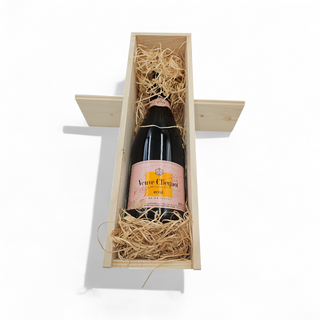 Pachet Cadou Sampanie Rose Veuve Clicquot Demisec 12%, 0.75l