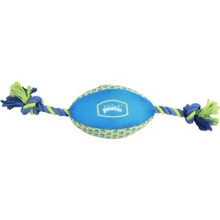 Jucarie pentru caini Pawise Minge Fotbal&Sfoara 18cm