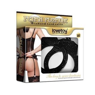 Catuse Lovetoy "Fetish Pleasure Diamond Handcuffs" Negru
