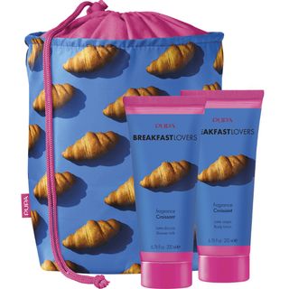 PUPA set breakfast lovers mlijeko za tuširanje 200 ml + losion za tijelo 200 ml croissant | 8011607379064