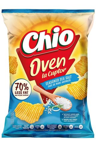 Chipsuri rumenite la cuptor cu sare de mare Chio Oven, 100 g