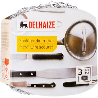 Delhaize, Spalator din metal, 3 bucati (ID 60361)