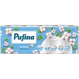 Hartie igienica Pufina Lux 10 role, 3 straturi