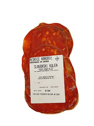 Slavonski kulen narezani cca 200 g- Mesnice Kanurić