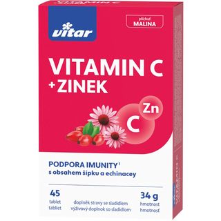 VITAR vitamin C +cink 45 KOM | 8595011121575