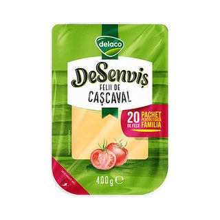 Delaco Desenvis Cascaval Felii 40%Gr400G