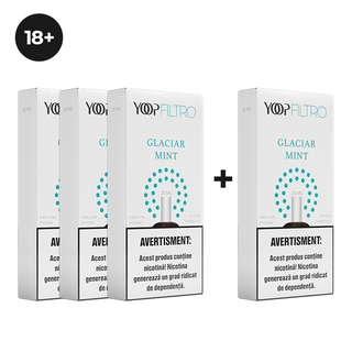 3 cutii pods FILTRO Glaciar Mint 20 mg/ml + 1 cutie cadou