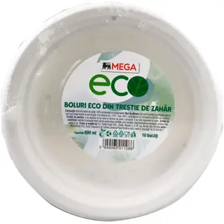 MEGA Eco, Boluri eco din trestie de zahar 10 bucati (ID 54338)