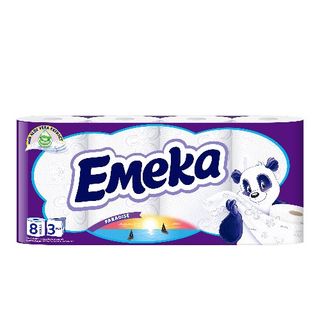 Emeka Тоалетна хартия, 3 пласта Paradise, 8 БР / 38907790