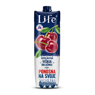 SOK LIFE 100% VISNJA 1L BRIK