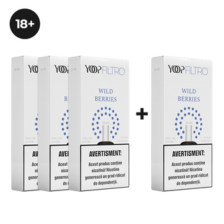 3 cutii de pods FILTRO Wild Berries 20 mg/ml + 1 cutie cadou