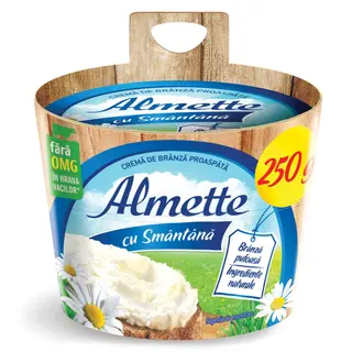 Crema de branza proaspata cu smantana Almette 250g 