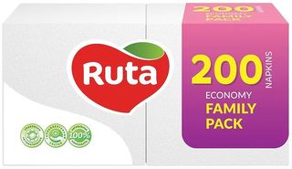 RUTA Șervețele albe 200 bucăți