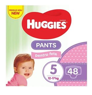 Huggies Mega Chiloței-scutec 5 (12-17 kg) 48 Fată