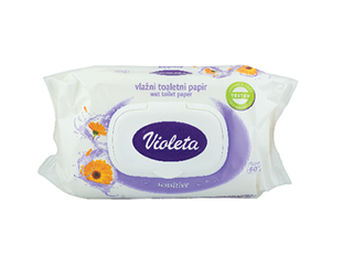 VIOLETA vlažni toalet papri sa ekstraktom nevena 60 KOM | 3870128001664