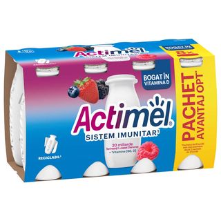 Iaurt de baut, cu Bifidus,cu fructe de padure 8x100g Actimel