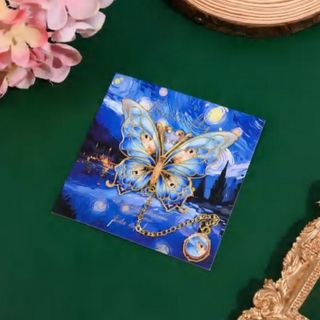 Umjetnički metalni obilježivač za knjige sa motivom „Ples leptira na mjesečini“