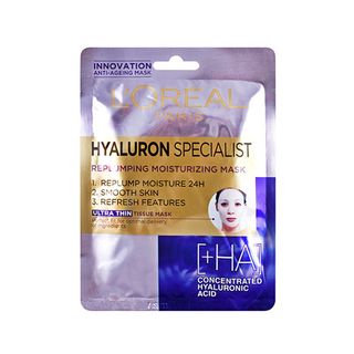 Masca servetel hidratanta pentru volumul tenului cu efect antirid L'Oreal Paris Hyaluron Specialist, 30 g