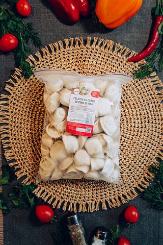 Pelmeni cu carne de porc si vită