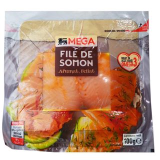 MEGA, File de somon afumat feliat 100g (ID 28030)
