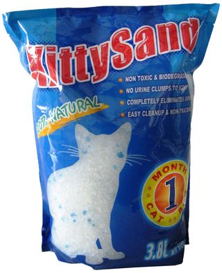 KITTY SAND Nisip silicat pentru pisici, absorbant 7,6 L